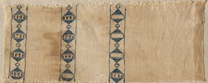 Dois fragmentos de um lenço ou cocar, 1300s. de Unbekannt