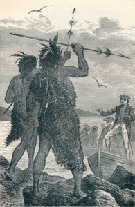 Capitão Cooks Landing, de disputa de dois nativos, 1904 de Unbekannt