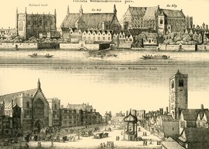 Duas vistas de Westminster, 1881. de Unbekannt