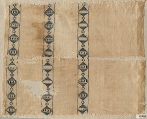 Dois fragmentos de um lenço ou cocar, anos 1300. de Unbekannt