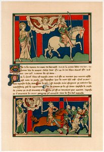 Dois dos Cavaleiros do Apocalipse, início do século XIV de Unbekannt