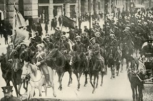 Tipos da cavalaria russa, 1919. de Unbekannt
