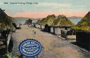 Aldeia piscatória típica, Cuba, 1912 de Unbekannt