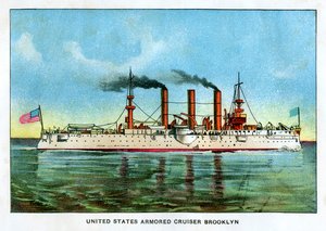 Estados Unidos Armored Cruiser Brooklyn, c1890s de Unbekannt
