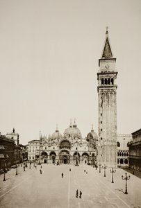 Sem título 96, c. 1890. [Basílica e Campanário de São Marcos, Veneza]. de Unbekannt