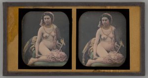 Retrato sem título de uma mulher nua, 1855. de Unbekannt