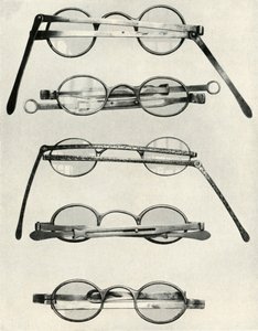 Vários tipos de óculos ... do final do século XVIII e início do século XIX, 1934. de Unbekannt