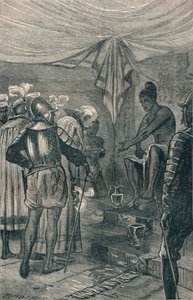 Vasco da Gama visita o rei, 1904 de Unbekannt