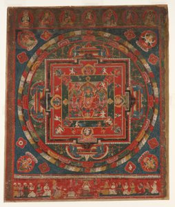 Mandala Vasudhara, datada de 1777 Samvat 897. de Unbekannt