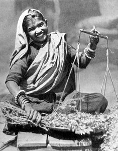 Vendedor de vegetais, Jaipur, Índia, 1936 de Unbekannt