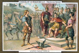 Vercingetorix se rende a Júlio César, c46 aC, século XIX de Unbekannt