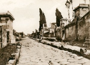 Via delle Tombe, Pompéia, Itália, c1900s de Unbekannt