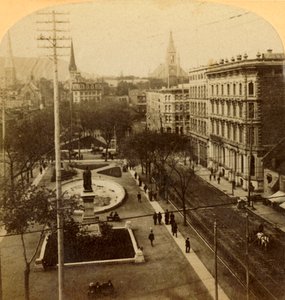 Victoria Square, Montreal, Canadá, 1904. de Unbekannt