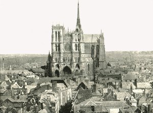Vista do campanário, Amiens, França, 1895. de Unbekannt