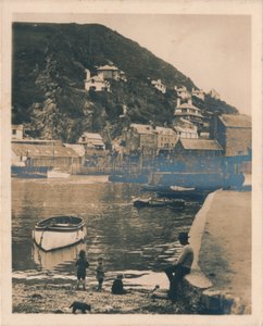 Vista do porto - Polperro, 1927 de Unbekannt