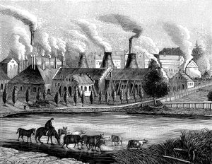 Vista do Huta Laury em 1840 de Unbekannt