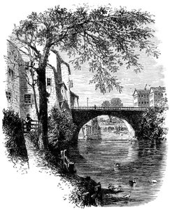 Vista em Hartford, Connecticut, século XVII c1880 de Unbekannt