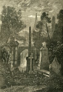 Vista no cemitério de Highgate, c1876. de Unbekannt