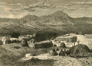Vista no sul da Armênia, 1890. de Unbekannt