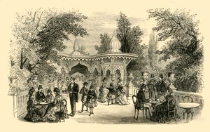 Vista nos jardins de Surrey, c1878. de Unbekannt