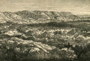 Vista no vale do Jordão, 1890. de Unbekannt