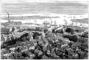 Vista de Boston de Bunkers Hill, Massachusetts, c1770s c1880 de Unbekannt