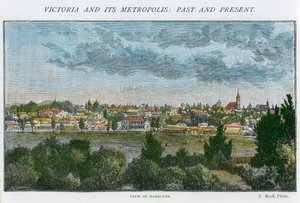 Vista de Hamilton, Victoria, Austrália, c1885 de Unbekannt