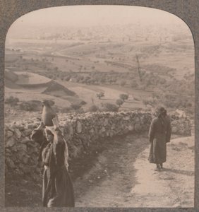 Vista de Jerusalém da Peters House, c1900 de Unbekannt