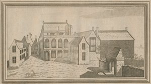 Vista do Priorado de Minster Lovel no Condado de Oxford, 1784 de Unbekannt