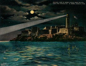 Vista do castelo Morro do mar, Havana, Cuba, c1920 de Unbekannt