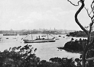 Vista do porto de Sydney a partir da costa norte, nº 2, c1900. de Unbekannt