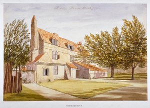 Vista de uma casa pública, Brook Green, Hammersmith, Londres, c1820 de Unbekannt