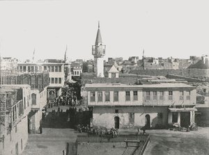 Vista da cidade velha, Suez, Egito, 1895. de Unbekannt