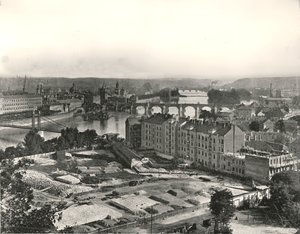 Vista da cidade de Praga, Checoslováquia, 1895. de Unbekannt