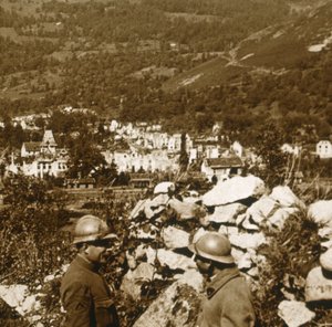 Vista das linhas, Metzeral, norte da França, c1914-c1918 de Unbekannt