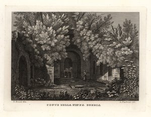 Vista da nascente da ninfa Egeria, Fonte della Ninfa Egeria, Parco Cafarella, Roma de Unbekannt