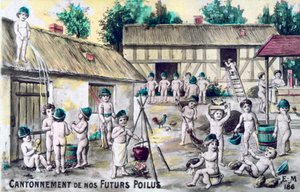 Cartão francês do vintage, c1900 de Unbekannt