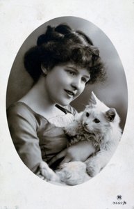 Cartão francês do vintage, c1900 de Unbekannt