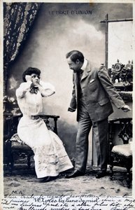 Cartão francês do vintage, c1900 de Unbekannt