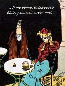 Cartão francês do vintage, c1900 de Unbekannt