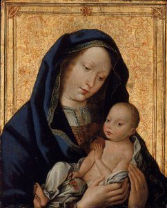 Virgem e o Menino com Maçã, século XV. de Unbekannt