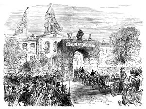 Visita da rainha e do príncipe Albert ao Linen Hall, Belfast, c1850s, c1888 de Unbekannt