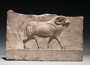 Alívio Votivo de uma Deidade Ram, 305-30 AC. de Unbekannt