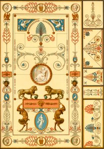 Pintura mural e decoração de tectos, Alemanha, início do século XIX, 1898. de Unbekannt