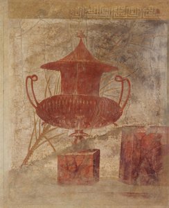 Fragmento de pintura de parede do peristilo da Villa de P. Fannius Synistor ..., ca. 50-40 aC de Unbekannt