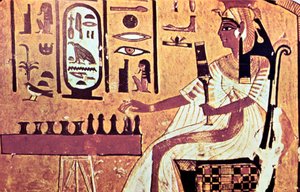 Pintura de parede da tumba de Nefertari, Tebas, Egito Antigo, Dinastia 19, século 13 aC de Unbekannt