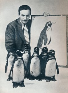 Walt Disney com pinguins, 1934 1935 de Unbekannt