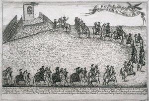Guerra das Laranjas, gravura de Unbekannt