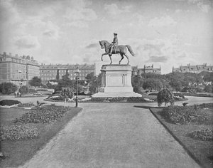 Estátua de Washington, Jardim Público, Boston, c1897. de Unbekannt