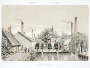 Water Power, Pré-1900 Rolling-mills (Laminoirs)em Bray, França de Unbekannt